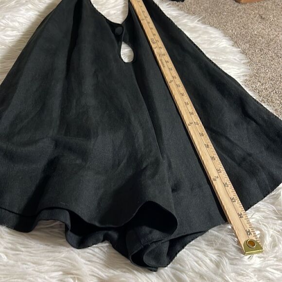 ALIX NYC Romper Womens Sz Small Revolve Cavalier in Black linen blend Vacay New - Picture 13 of 13